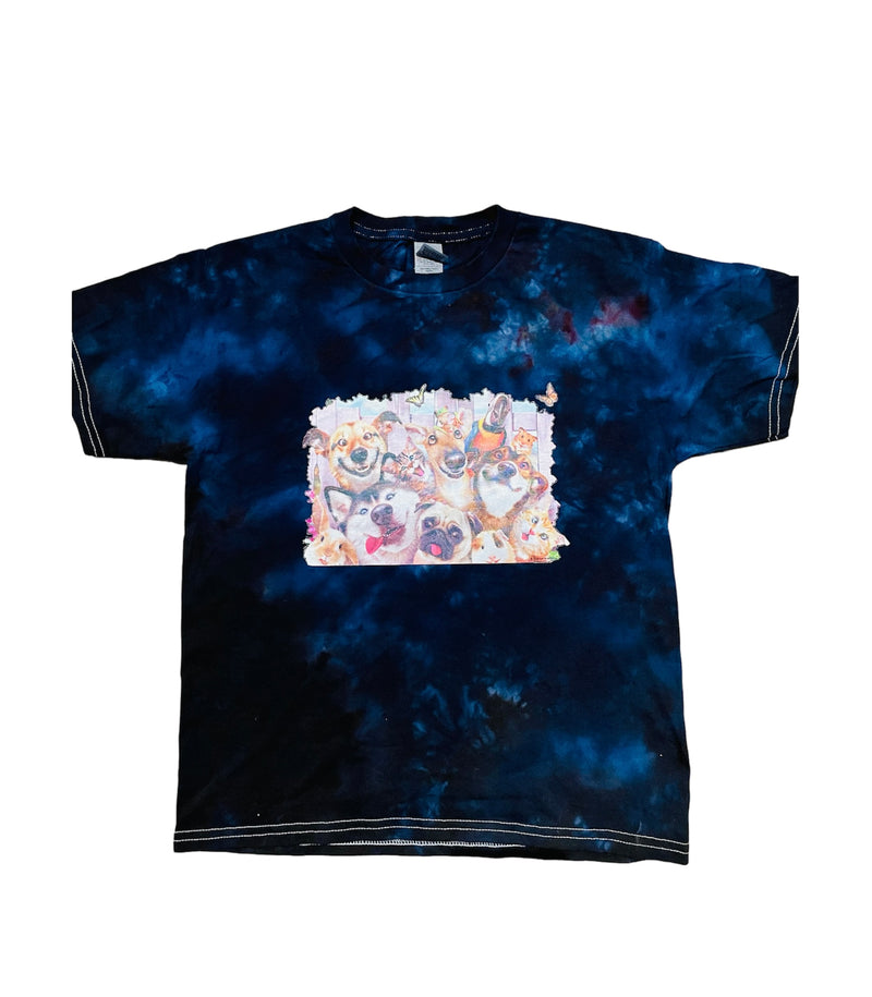 Pet Selfie Tie Dye Tee Shirt