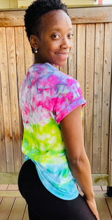 Emoji Butt Kiss Tie Dye T-Shirt