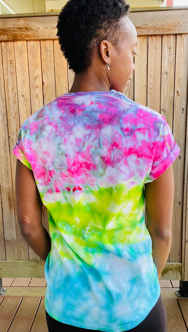 Emoji Butt Kiss Tie Dye T-Shirt