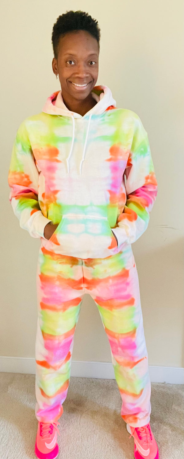 All Wrapped Up Tie Dye Sweat Suit